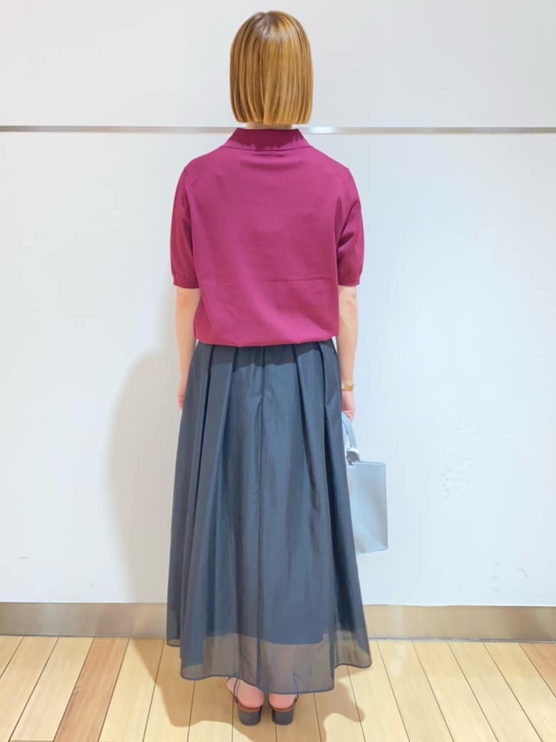 あやさんの「UNTITLED｜【トレンド/きれいめ】5分袖ポロニット」を使ったコーディネート