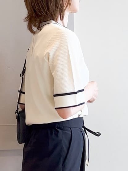 yamakoさんの「grove｜キレイも動きやすさも　美脚見えハイパーストレッチパンツ」を使ったコーディネート