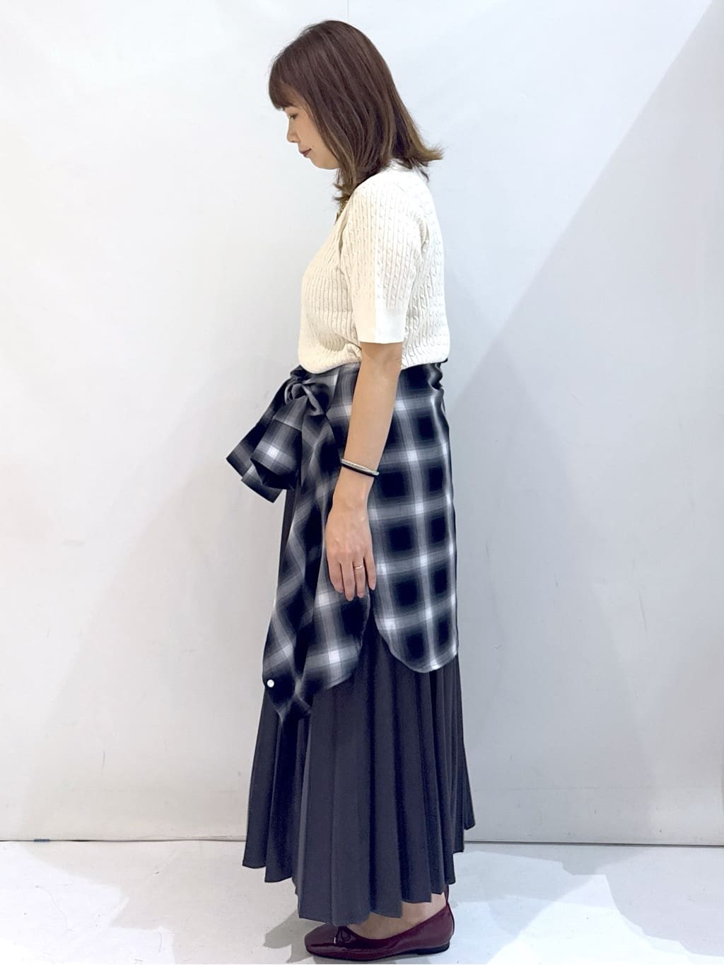 やすさんの「OPAQUE.CLIP｜《美人百花掲載》名品フラットバレエシューズ」を使ったコーディネート