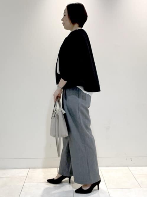 フミさんの「Reflect｜【ライトアウター／ゆったり羽織れる／気軽な羽織りに◎】ライトブルゾン」を使ったコーディネート