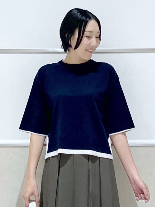 eriko さんの「Dessin｜【洗える】ボックスプリーツスカート」を使ったコーディネート