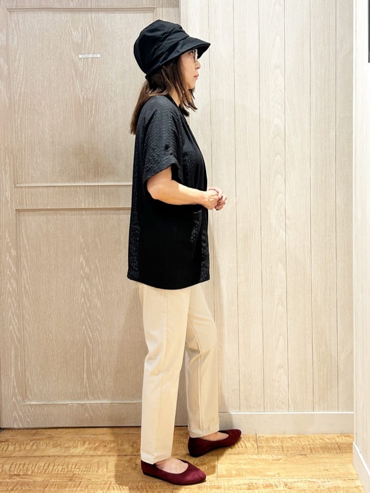 yukaさんの「SHOO･LA･RUE｜【S-LL/ひんやり/前後2WAY】シンプルだから使いやすい テレコTシャツ」を使ったコーディネート