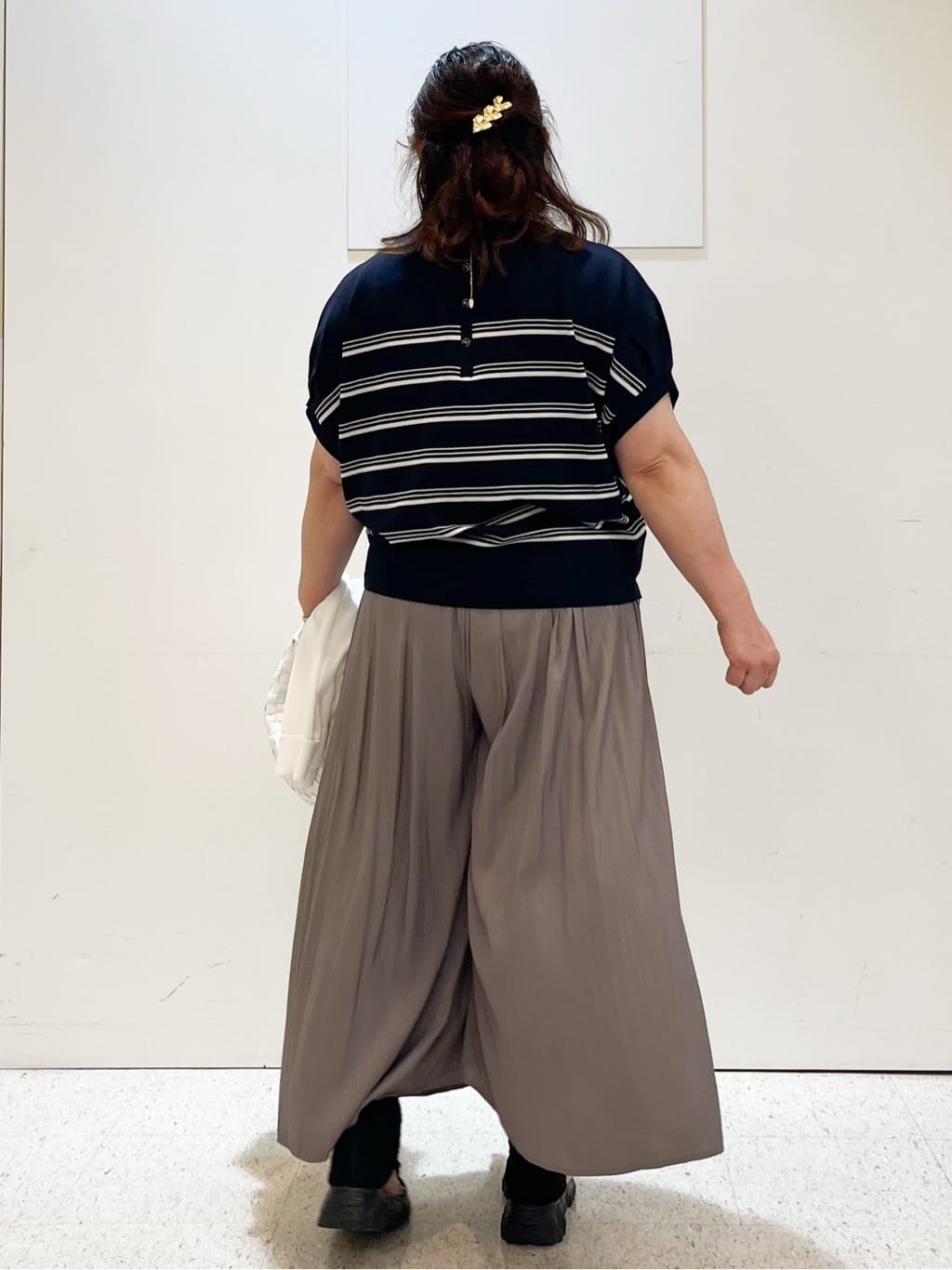 kimmyさんの「Reflect｜【ウエストゴム仕様／長く着られる◎】スカーチョパンツ」を使ったコーディネート