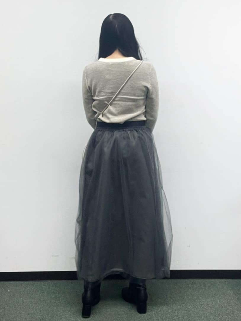 Hitomiさんの「index｜フェザーバイカラークルーネックカーディガン【洗濯機OK】」を使ったコーディネート