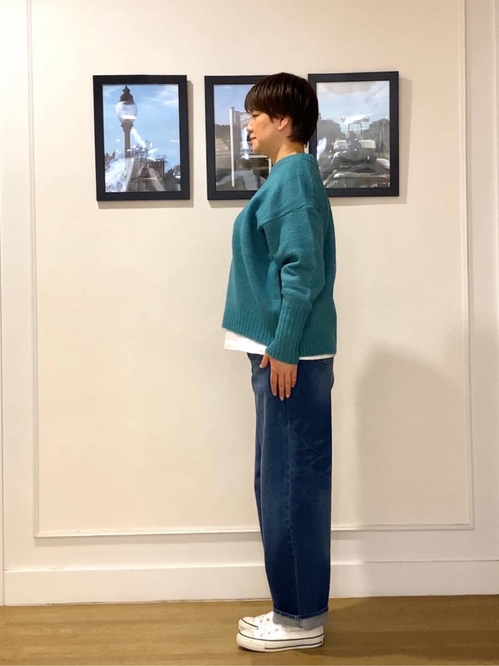 Hiroさんの「Dessin｜【洗える】クルーネックワイドニット」を使ったコーディネート