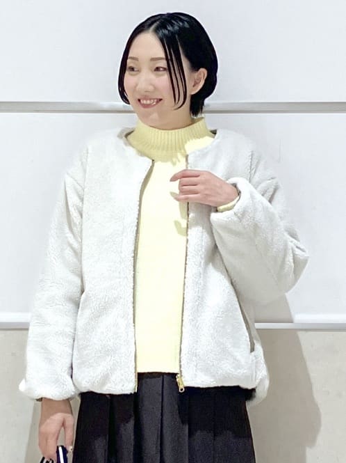 eriko さんの「Dessin｜【2WAY】リバーシブルタフタボアアウター」を使ったコーディネート