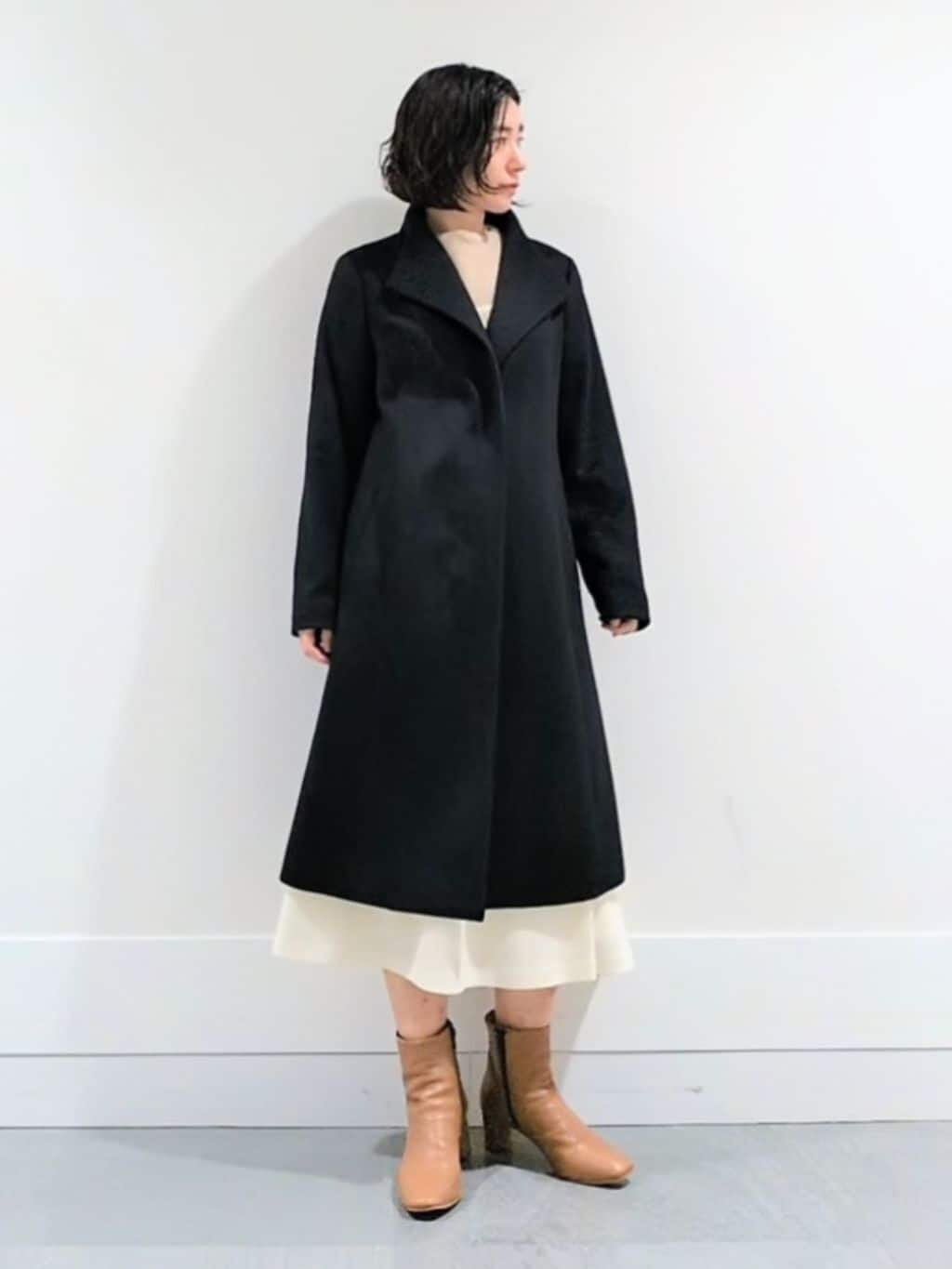 ミズタさんの「UNTITLED｜【洗える】モックネックミラノリブニット」を使ったコーディネート