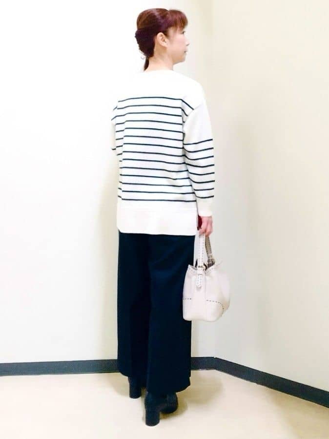 花さんの「Reflect｜【腰周りすっきり◎】ワイドクロップドパンツ」を使ったコーディネート