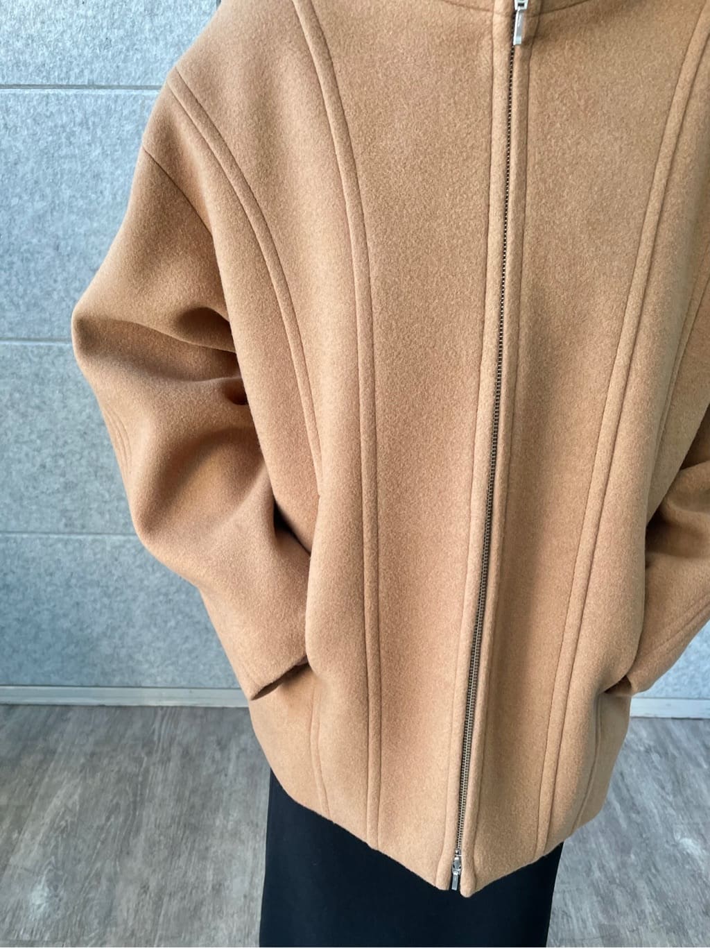 kanakoさんの「CODE A｜◆wool volume short coat」を使ったコーディネート
