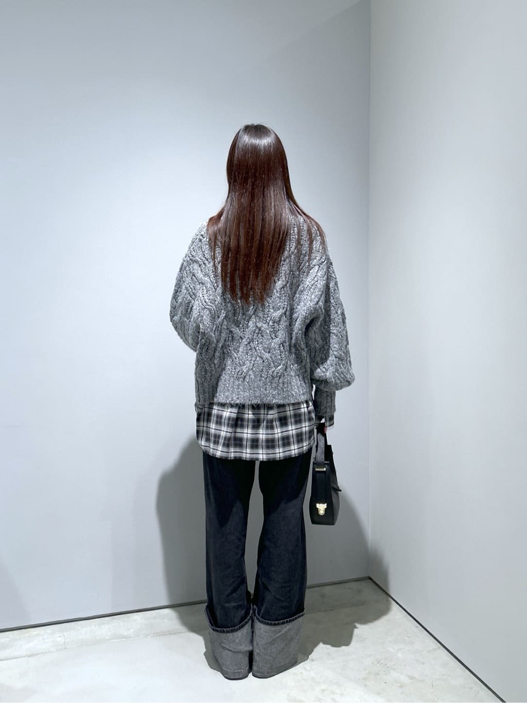 Renoさんの「INDIVI｜オンブレチェックシャツ」を使ったコーディネート
