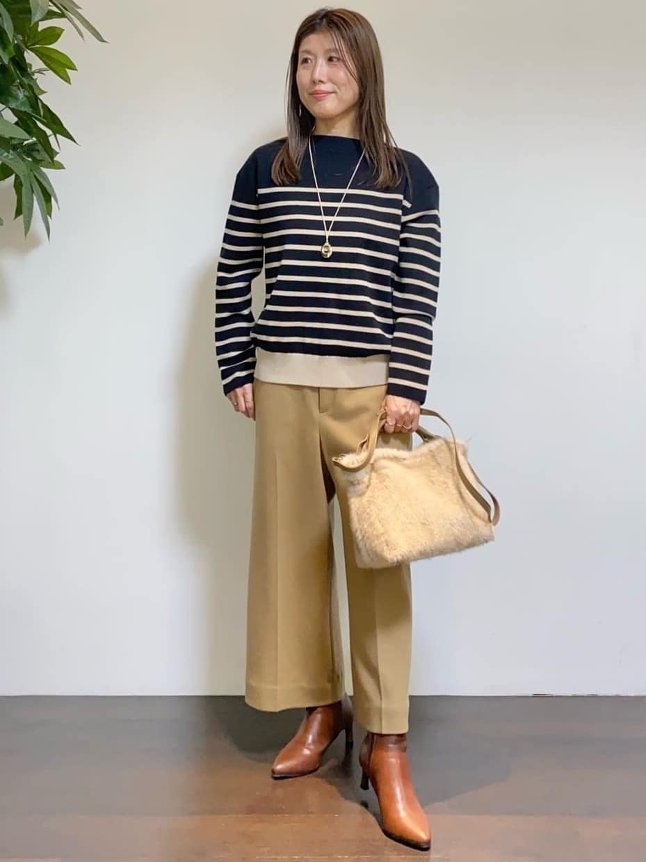 tomoさんの「UNTITLED｜【洗える】モックネックミラノリブニット」を使ったコーディネート