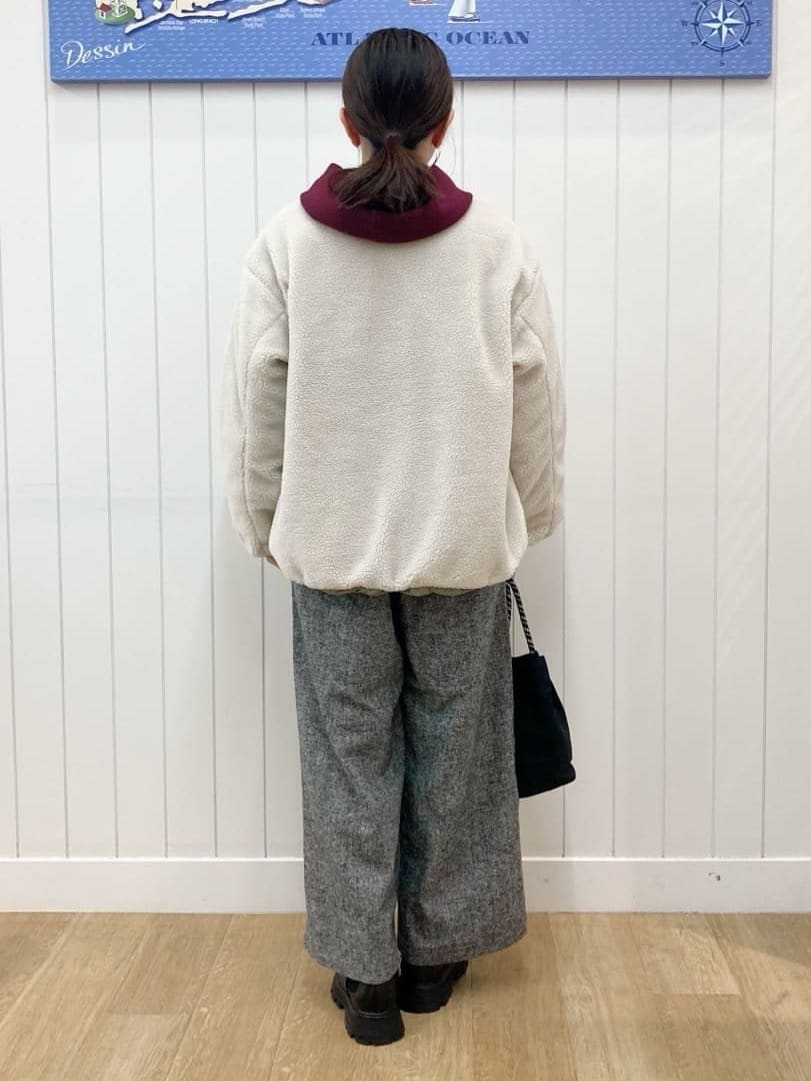yoshiさんの「Dessin｜【2WAY】リバーシブルタフタボアアウター」を使ったコーディネート