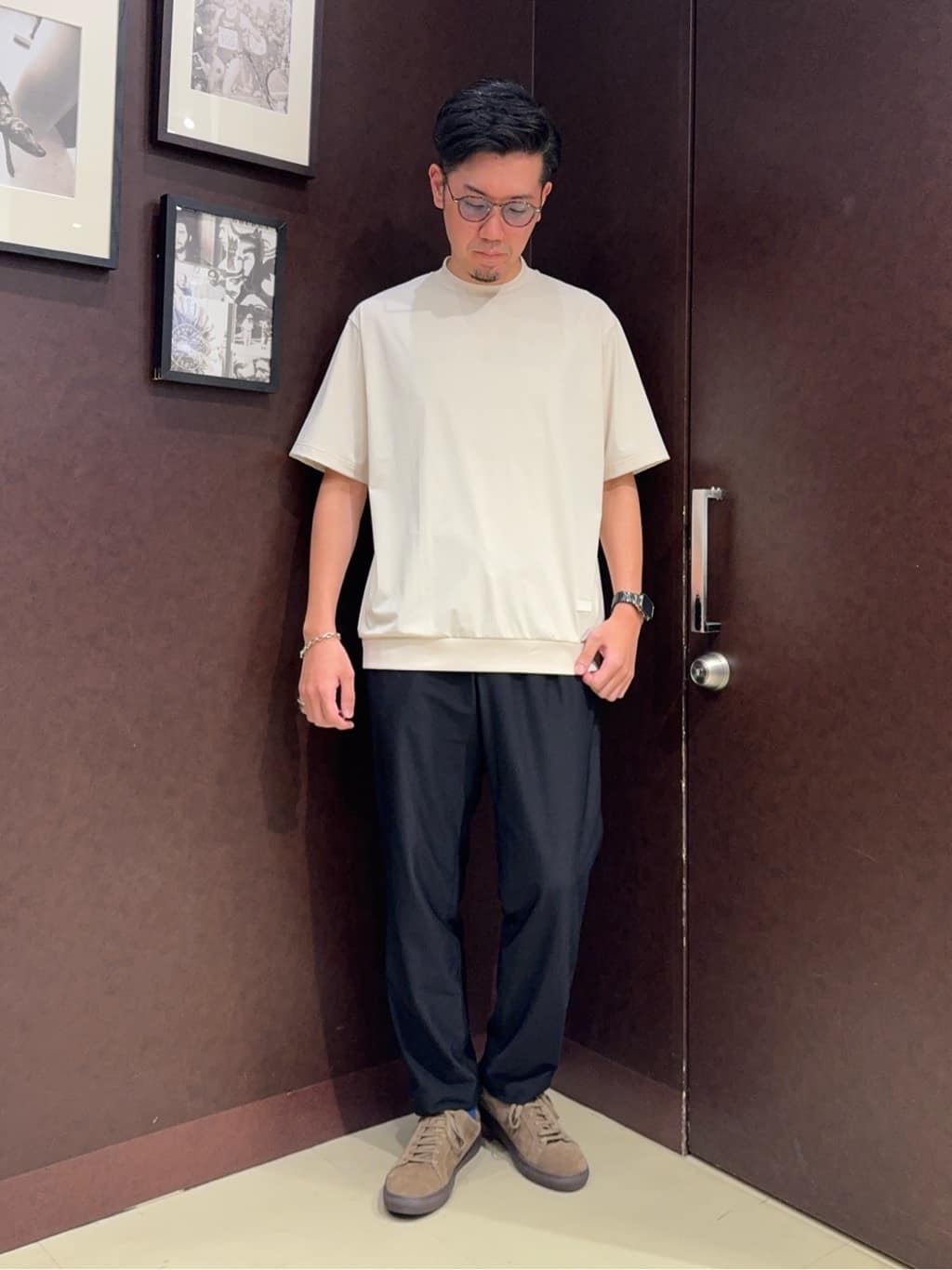 shuheiさんの「TAKEO KIKUCHI｜【COOL CITY WEAR】テーラードTシャツ /接触冷感」を使ったコーディネート