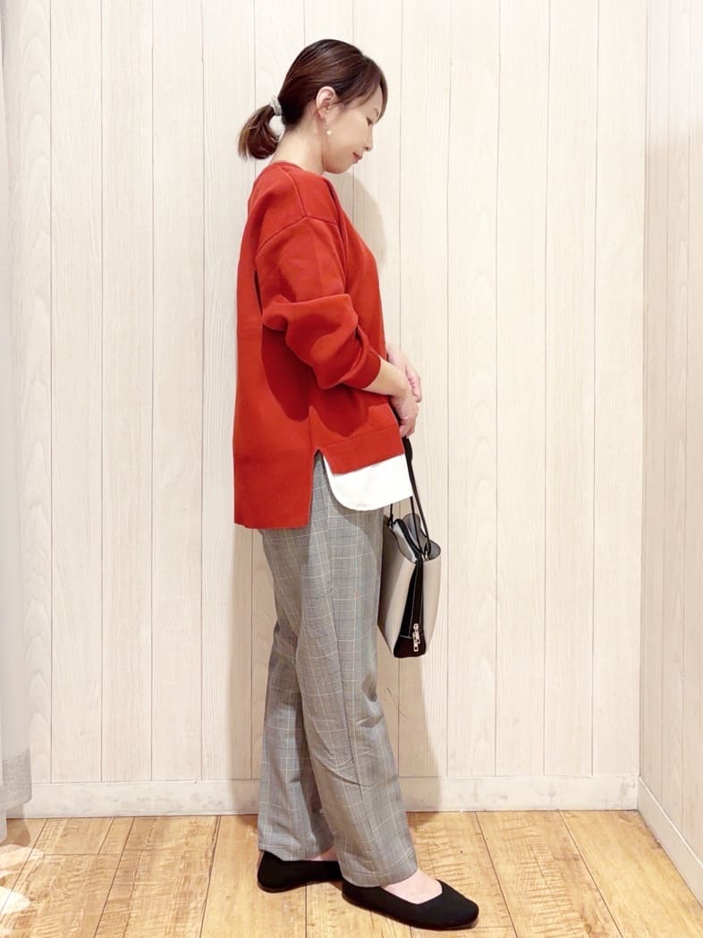 あいこさんの「SHOO･LA･RUE｜【S-LL/洗える】一枚で簡単こなれ見え スポンディッシュ 裾レイヤード風ニット【CIRCRIC】」を使ったコーディネート