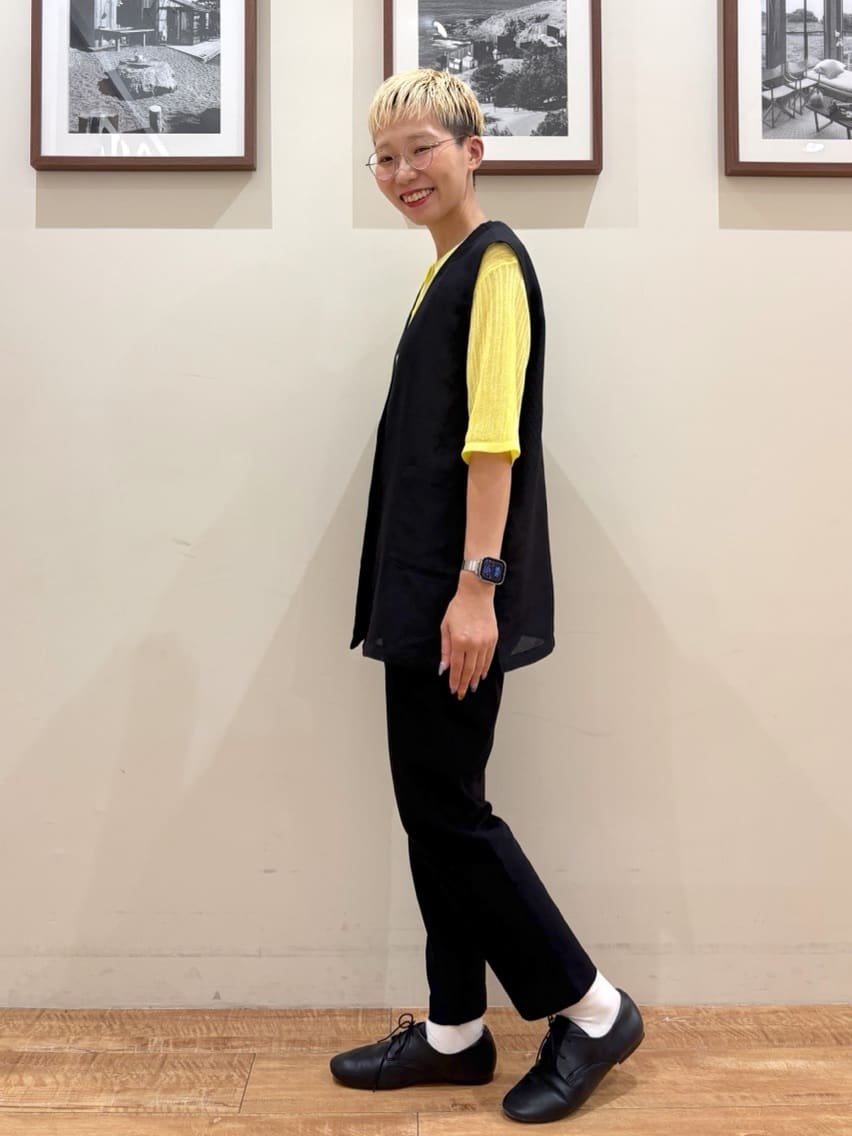 Ayumiさんの「SHOO･LA･RUE｜【洗える/S-LL】大人のシアー感 キラキラ リブニット」を使ったコーディネート