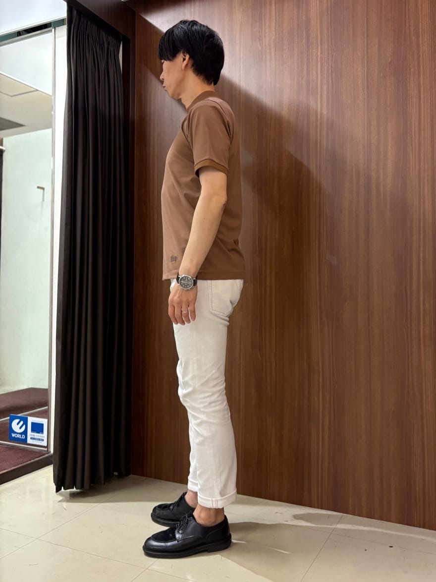 かたやまさんの「TAKEO KIKUCHI｜【COOL CITY WEAR】モックネック プルオーバー /接触冷感」を使ったコーディネート