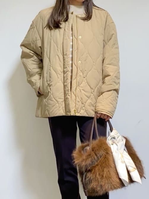 tomoさんの「UNTITLED｜【洗える】モックネックミラノリブニット」を使ったコーディネート