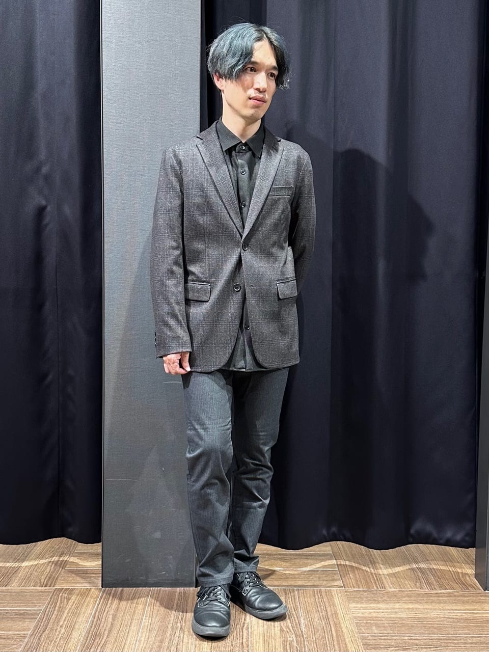 tomoyaさんの「THE SHOP TK｜起毛TRジャージジャケット 【洗濯機OK／ストレッチ／セットアップ可】」を使ったコーディネート