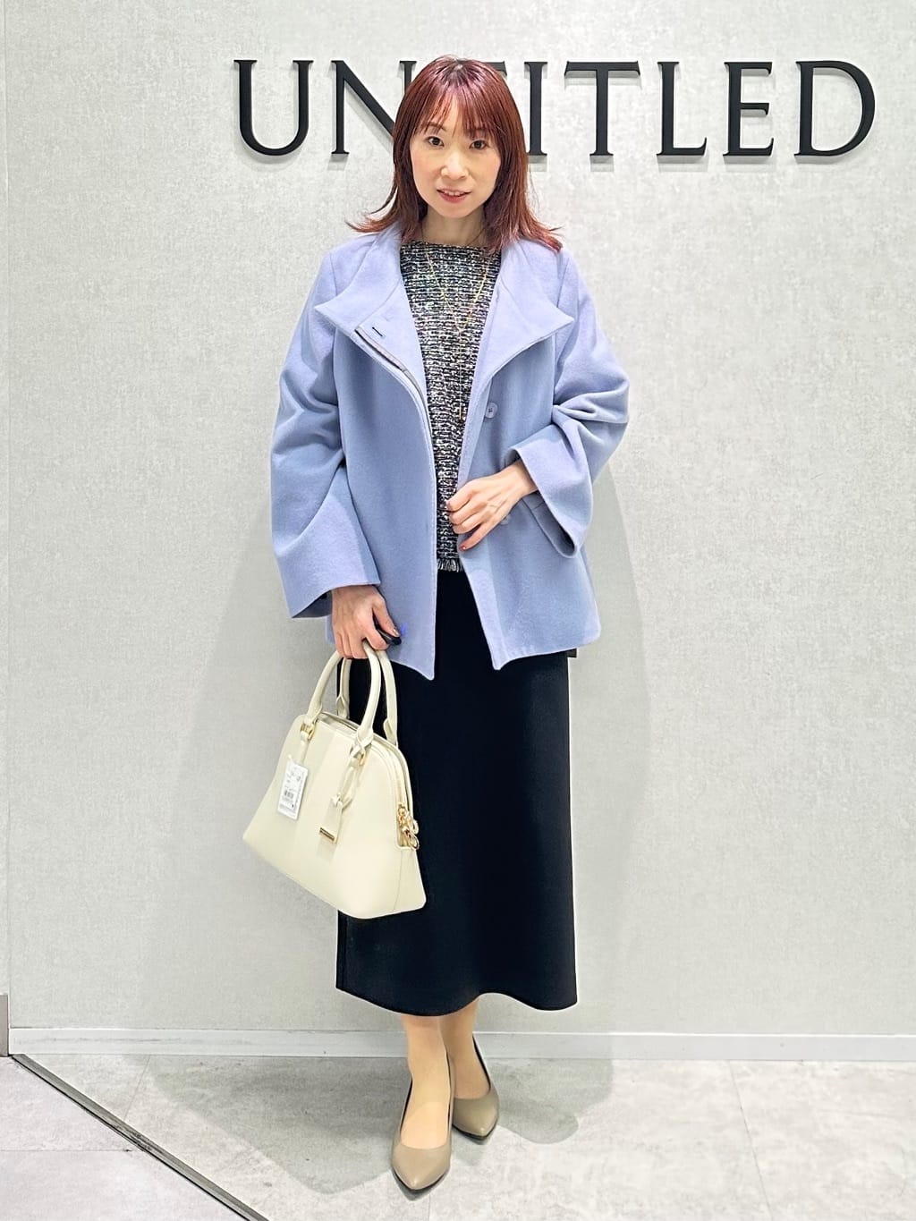 Miwaさんの「UNTITLED｜【きれいめ／体型カバー】ツイードドルマントップス」を使ったコーディネート