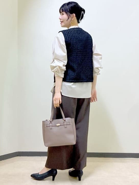  beni_gingerさんの「Reflect｜【軽い羽織に◎】フロントファスナー開きベスト」を使ったコーディネート