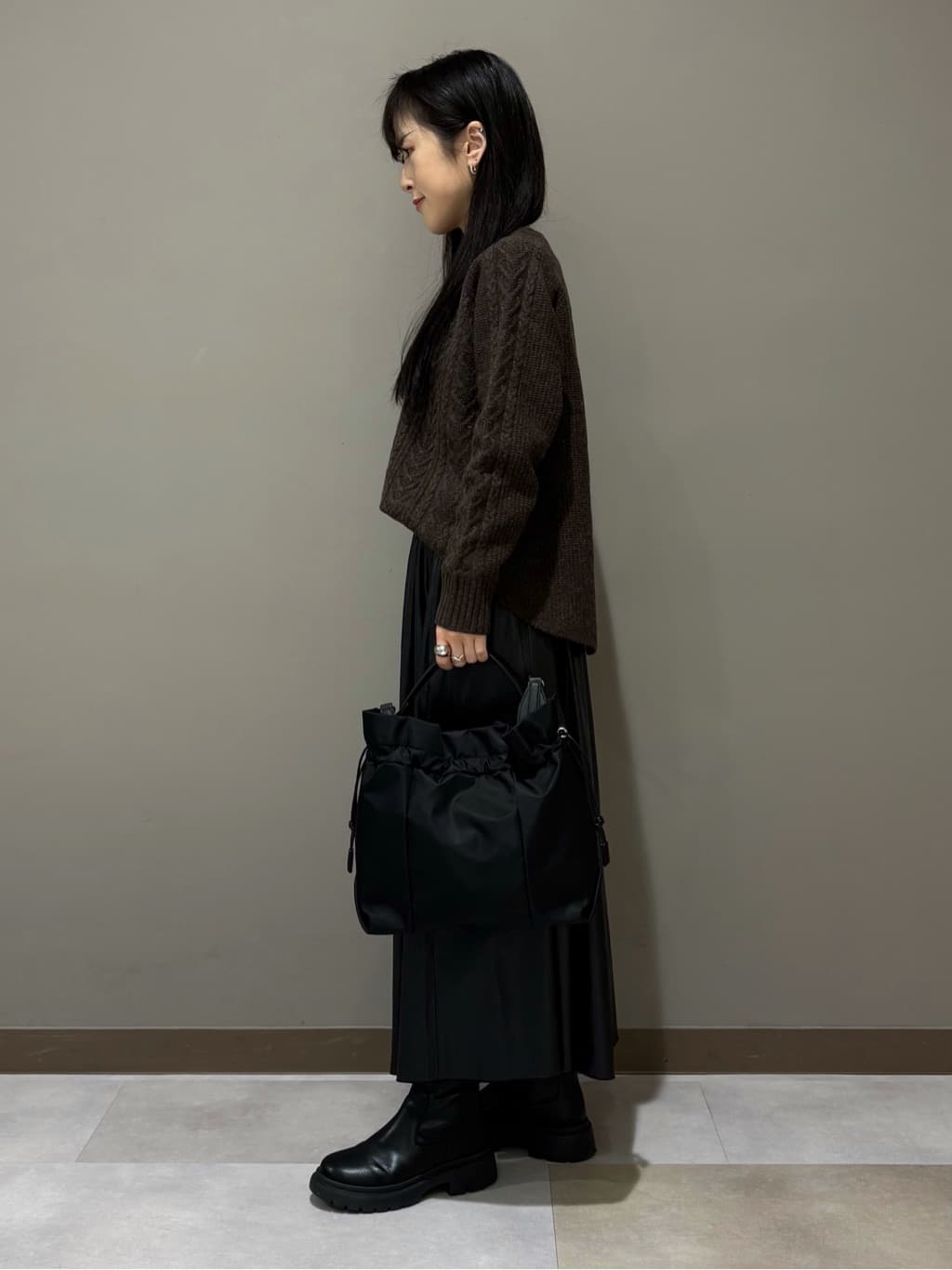 KEIKOさんの「INDIVI｜【超軽量／蓄熱】ライトパフチェスターコート」を使ったコーディネート