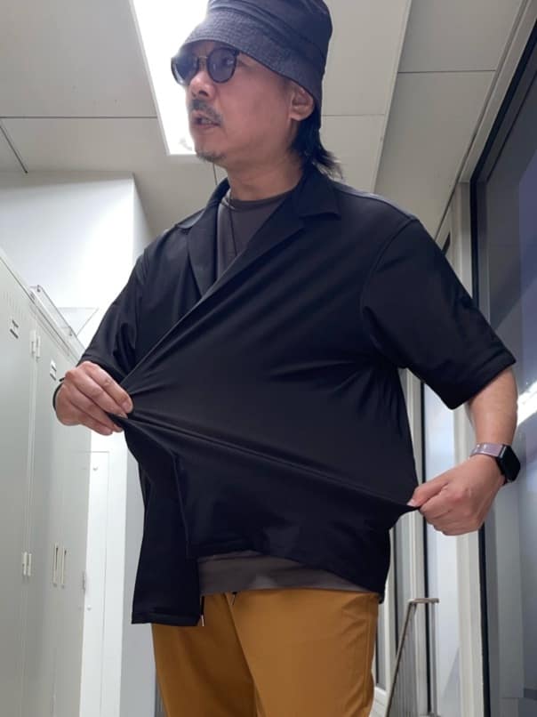MAKOTO AIさんの「TAKEO KIKUCHI｜【COOL CITY WEAR】エアートール オープンカラーシャツ /接触冷感・通気性」を使ったコーディネート