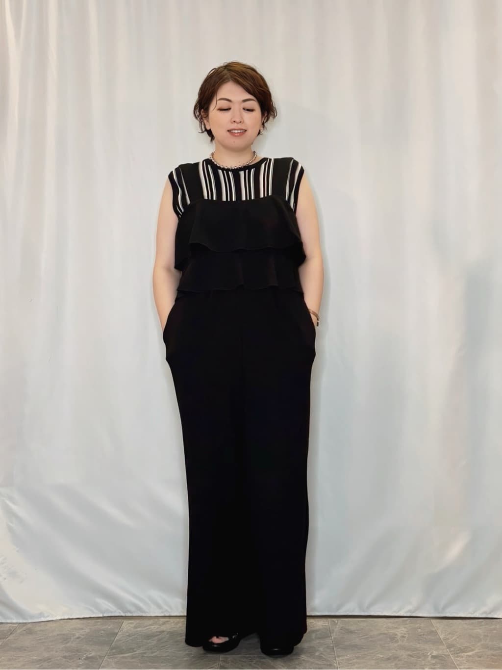 たみさんの「SHOO･LA･RUE｜【S-LL】柔らかシアーでこなれるフーディブルゾン」を使ったコーディネート