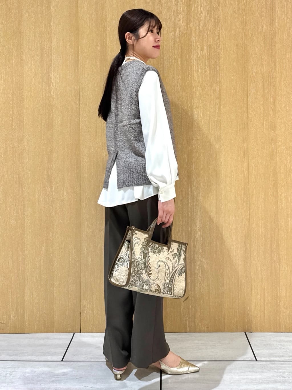 nanaさんの「UNTITLED｜【セットアップ可】ウールライク ダブルブレストジャケット」を使ったコーディネート
