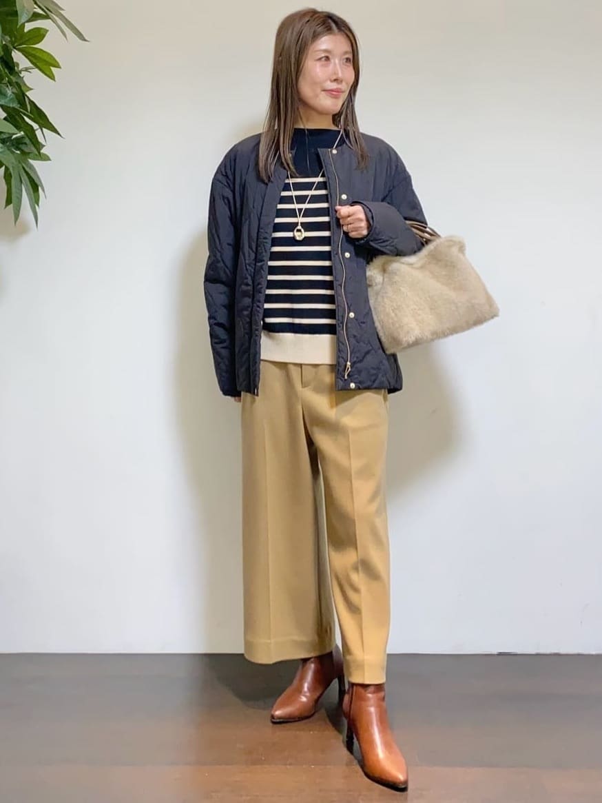 tomoさんの「UNTITLED｜ミニフェイクファーショルダー」を使ったコーディネート