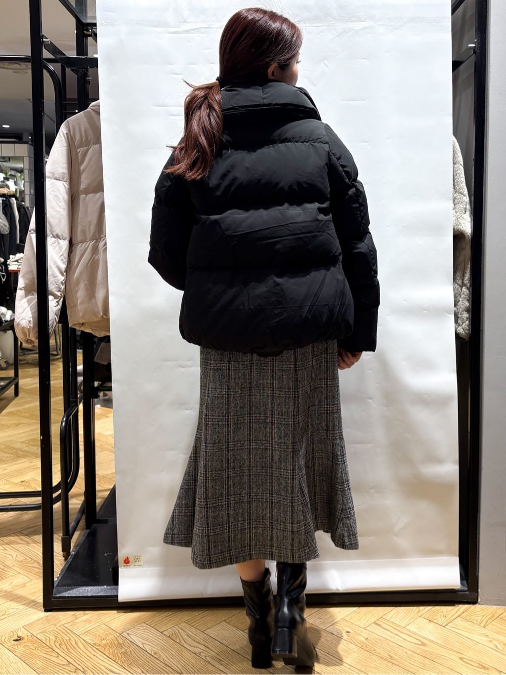 ふうかさんの「index｜KAWADAダウンショートコート【撥水／洗濯機OK／静電気防止裏地】《XS～LL》」を使ったコーディネート