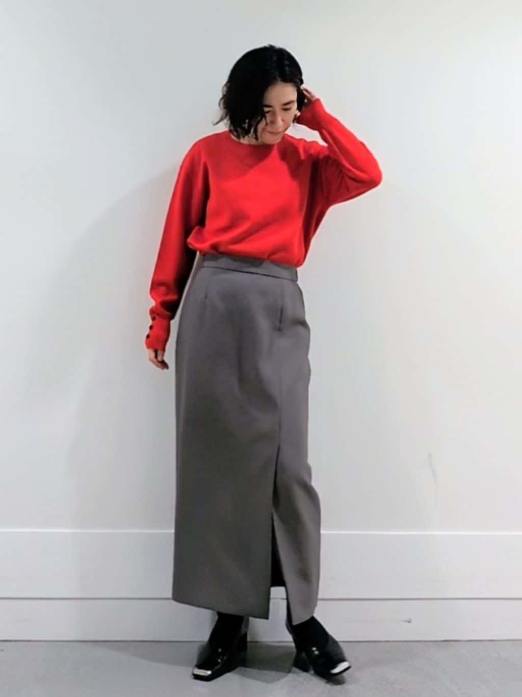 ミズタさんの「UNTITLED｜【アンサンブル可/洗える】ウールミラノリブニット」を使ったコーディネート