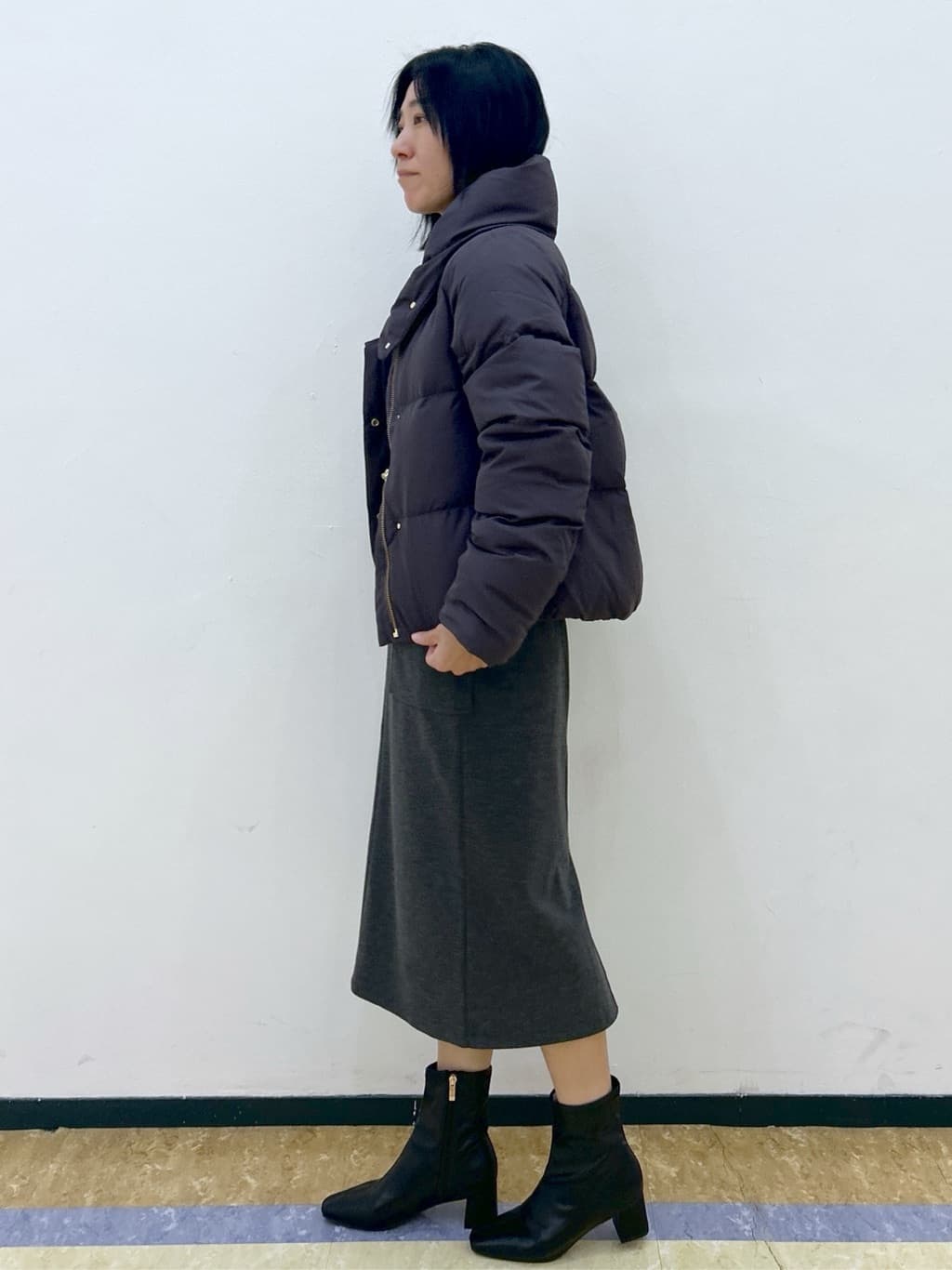 su.さんの「index｜KAWADAダウンショートコート【撥水／洗濯機OK／静電気防止裏地】《XS～LL》」を使ったコーディネート