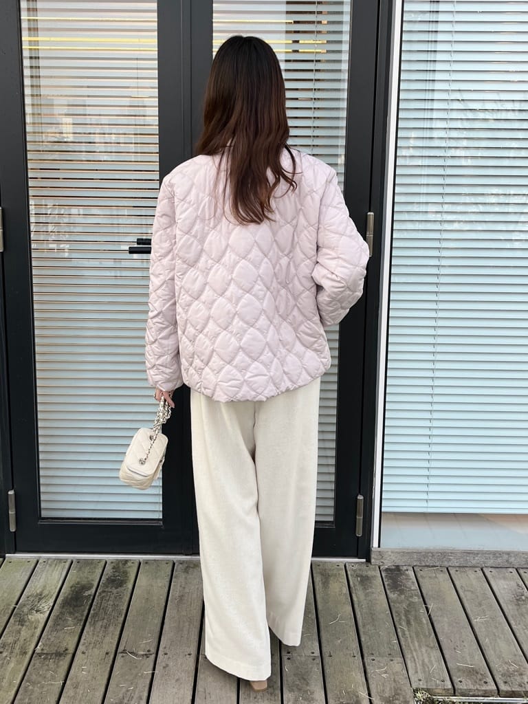 はばさんの「Couture brooch｜【多機能・フェミニン】パール調リブニット」を使ったコーディネート