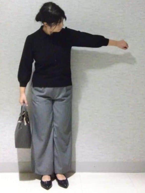 sakoさんの「Reflect｜【透けにくい◎】衿付き七分袖ニット」を使ったコーディネート