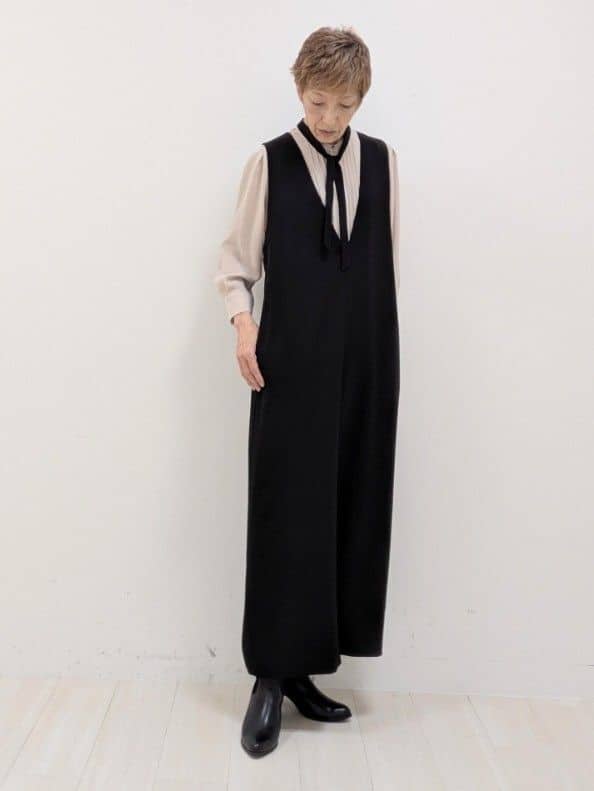 sachiさんの「Reflect｜【すっきり縦長シルエット】サロペットパンツ」を使ったコーディネート