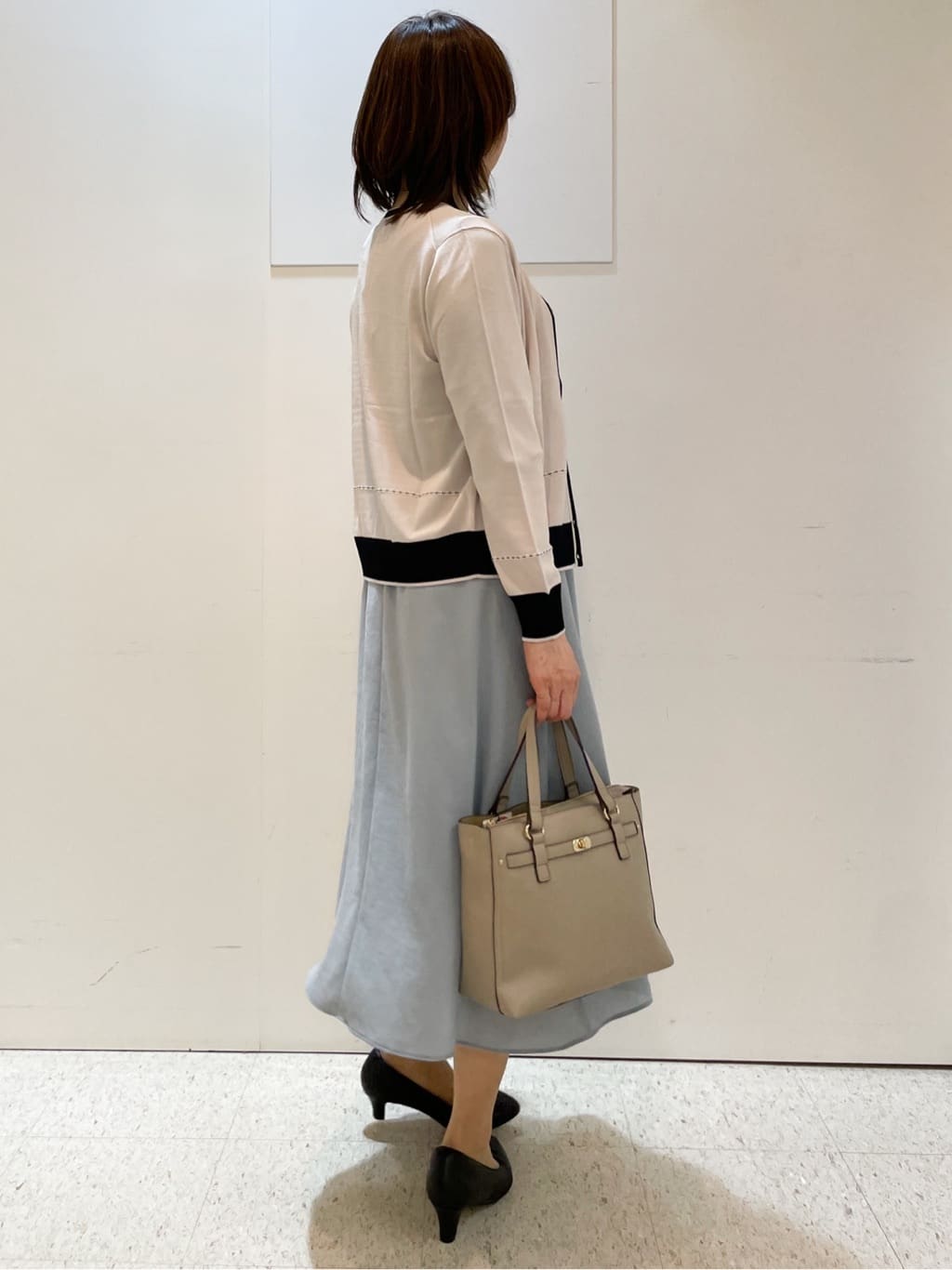 めいさんの「Reflect｜【吸水速乾／防しわ】シルキープリーツワンピース」を使ったコーディネート