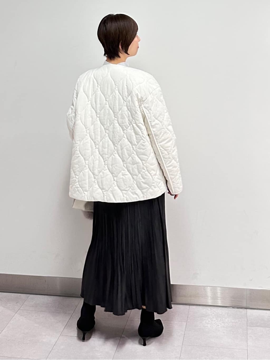みなこさんの「UNTITLED｜【8色展開/洗える】ウールカシミヤ ハイネックニット」を使ったコーディネート