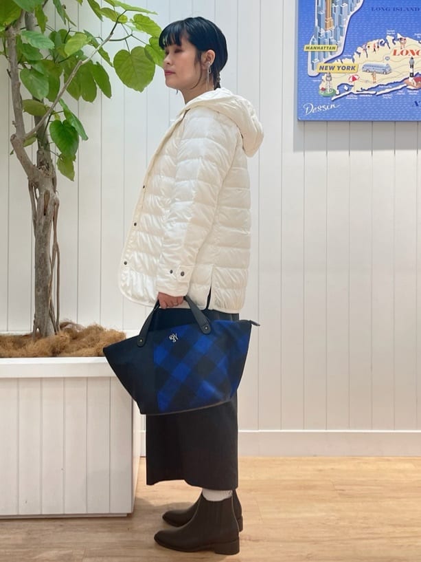 mikaさんの「Dessin｜【撥水・2WAY】ミュラーダウンコートミドル丈」を使ったコーディネート