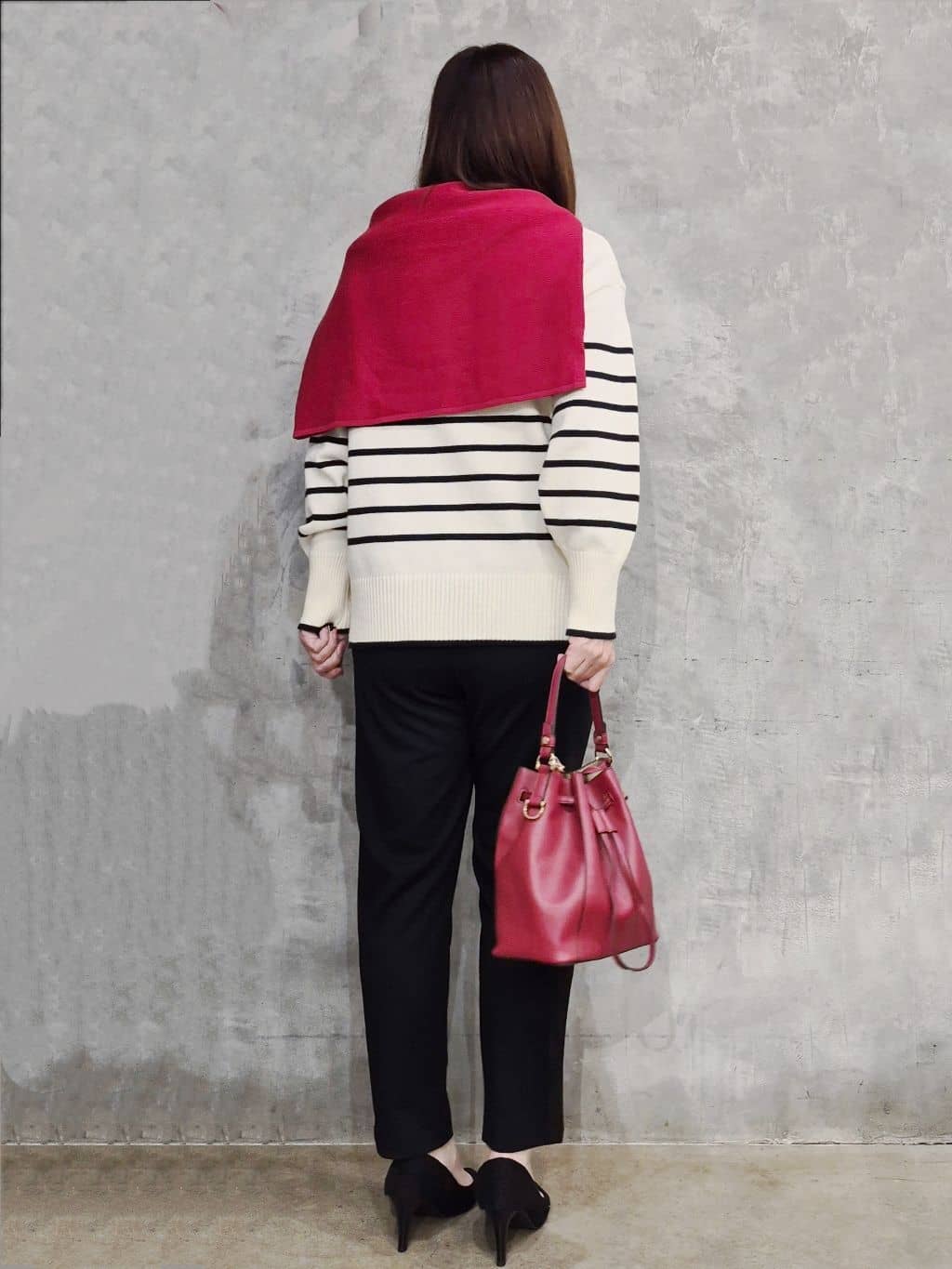 ひさえさんの「THE SHOP TK｜【S-XLサイズ/選べる7色】どこから見ても美しい ガーターニット/毛玉になりにくい/洗濯機OK」を使ったコーディネート