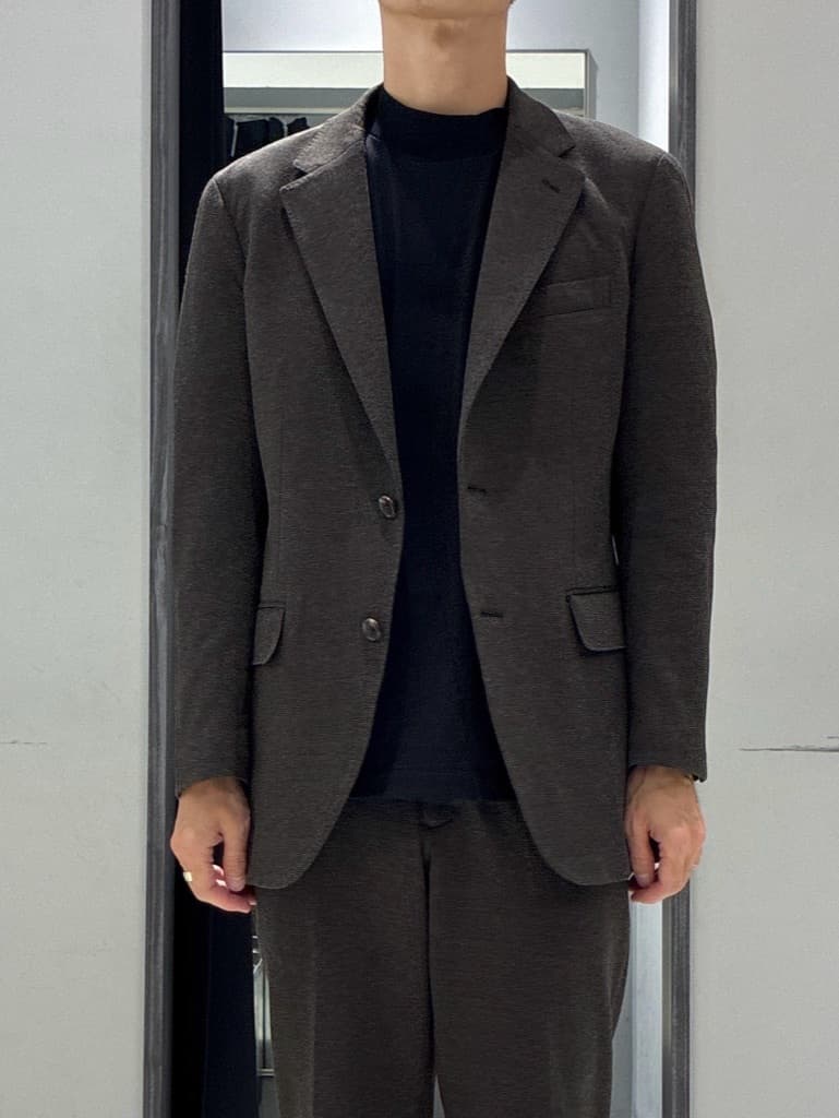 わいずみさんの「TAKEO KIKUCHI｜【None Of Stress】アクティブジャージ 千鳥 ジャケット」を使ったコーディネート
