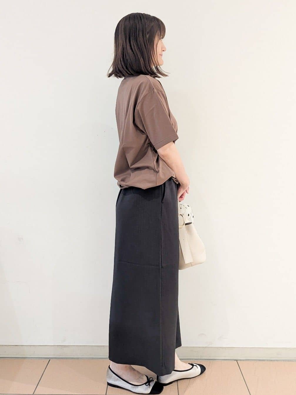 Miさんの「OPAQUE.CLIP｜裾ドロストTシャツ【洗濯機洗い可】」を使ったコーディネート