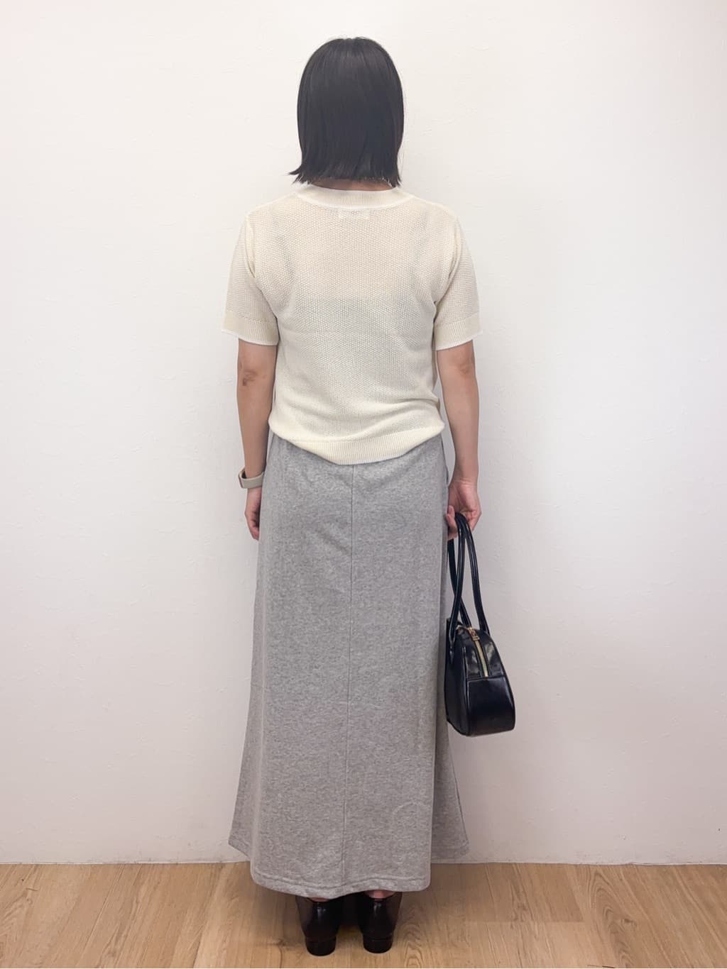 Takeさんの「OPAQUE.CLIP｜ツイードライクポケット付きニット【洗濯機洗い可／抗ピル】」を使ったコーディネート