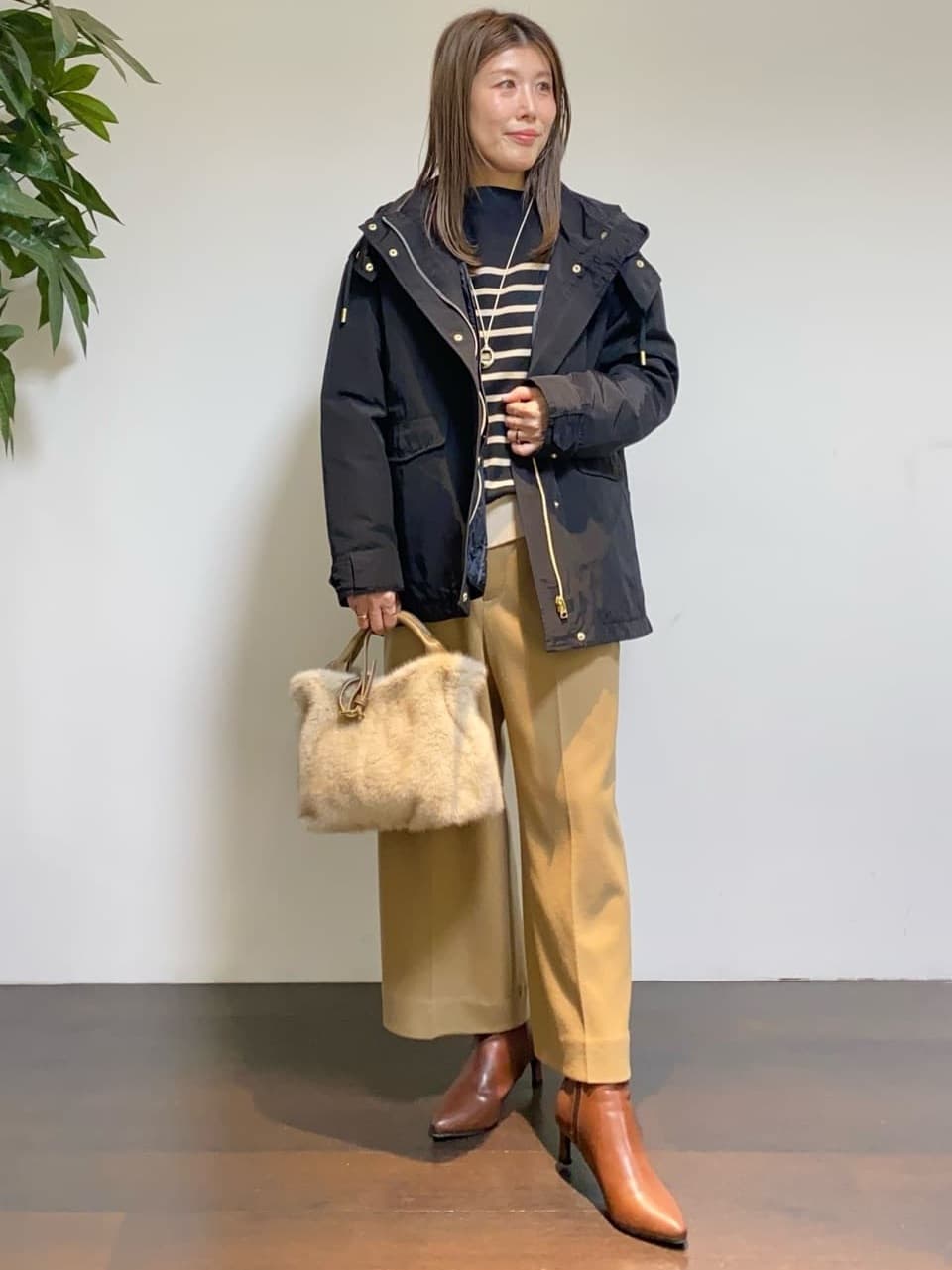 tomoさんの「UNTITLED｜【洗える】モックネックミラノリブニット」を使ったコーディネート