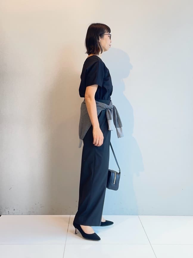 murayamaさんの「INDIVI｜【インナーとしても活躍！】シンプルTシャツ」を使ったコーディネート