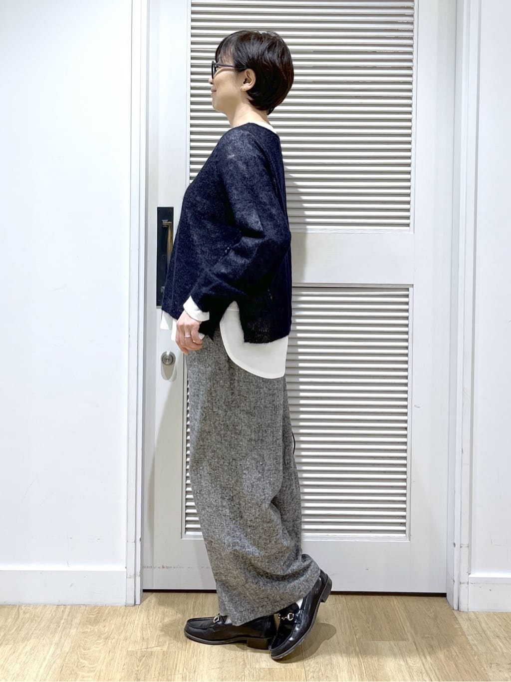 Miyazakiさんの「Dessin｜【美シルエット/洗える】切替カットソー」を使ったコーディネート