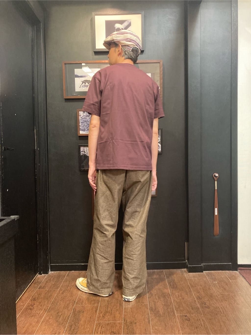 KDDさんの「TAKEO KIKUCHI｜【COOL CITY WEAR】籠目アート柄 サッカーシャツ /通気性」を使ったコーディネート