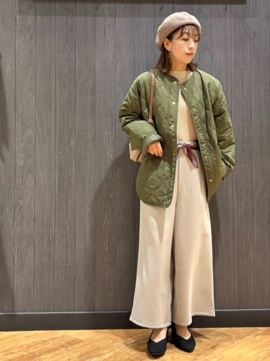 meiさんの「SHOO･LA･RUE｜ウエストまわりをすっきり魅せる デザインガウチョパンツ」を使ったコーディネート