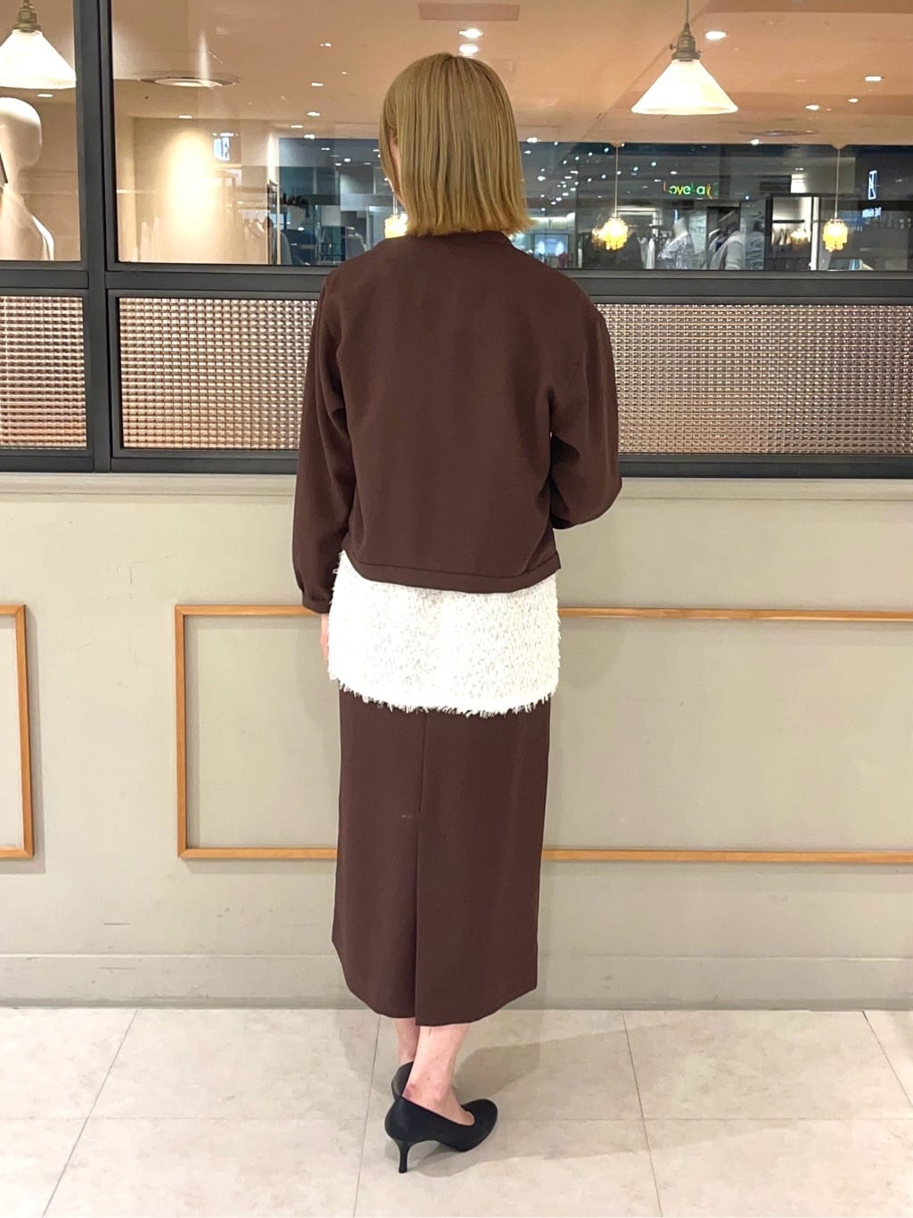 kumiさんの「INDIVI｜【インナーとしても活躍！】フリンジジャカードチュニック」を使ったコーディネート