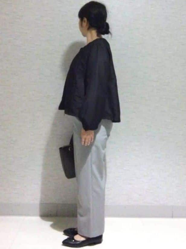 sakoさんの「Reflect｜【WEB先行カラーあり／手洗い可】ジョーゼットスリーブ&times;ニット」を使ったコーディネート
