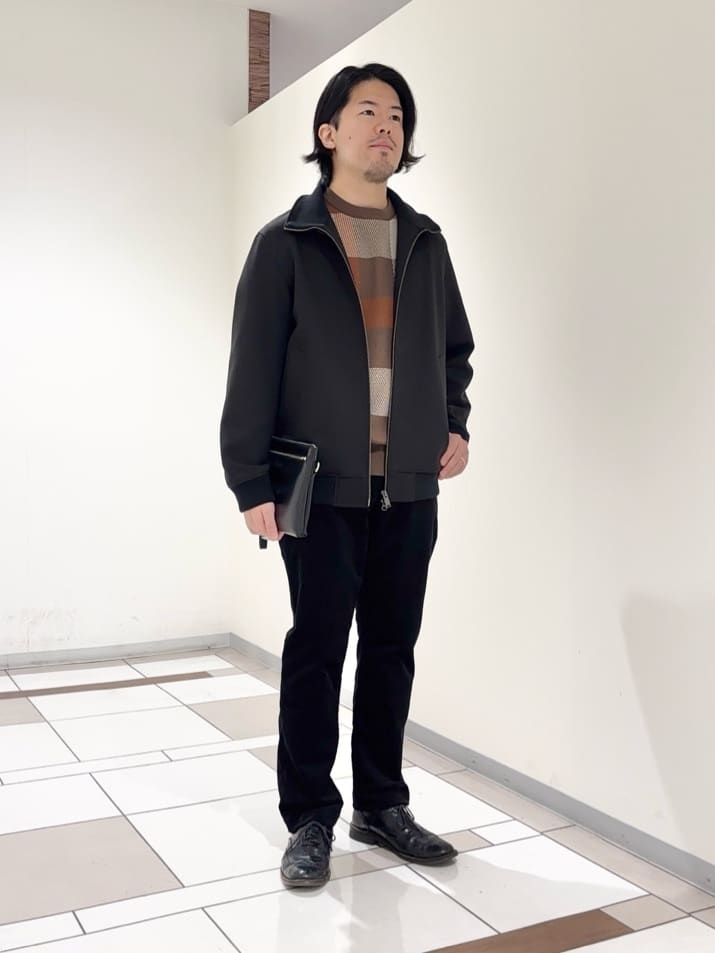 及川さんの「TAKEO KIKUCHI｜【JUST ONE LAYER】ダウンファブリック ジップアップ リブ ブルゾン」を使ったコーディネート